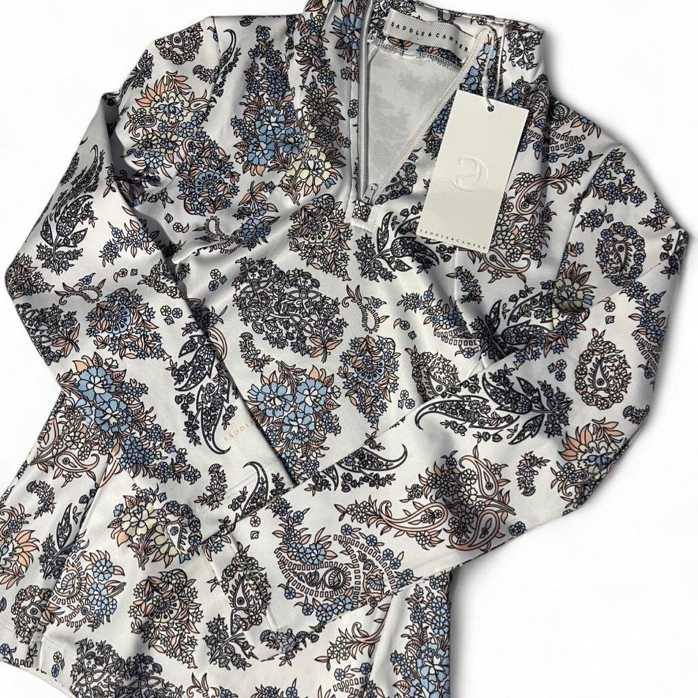 Floral Equestrian Long Sleeve Top